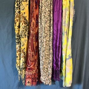 Colorful Patterned Scarves Collection